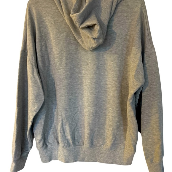 Buffalo David Bitton Hoodie Women's  Gray Long Sleeve Pullover Pockets - Picture 2 of 3